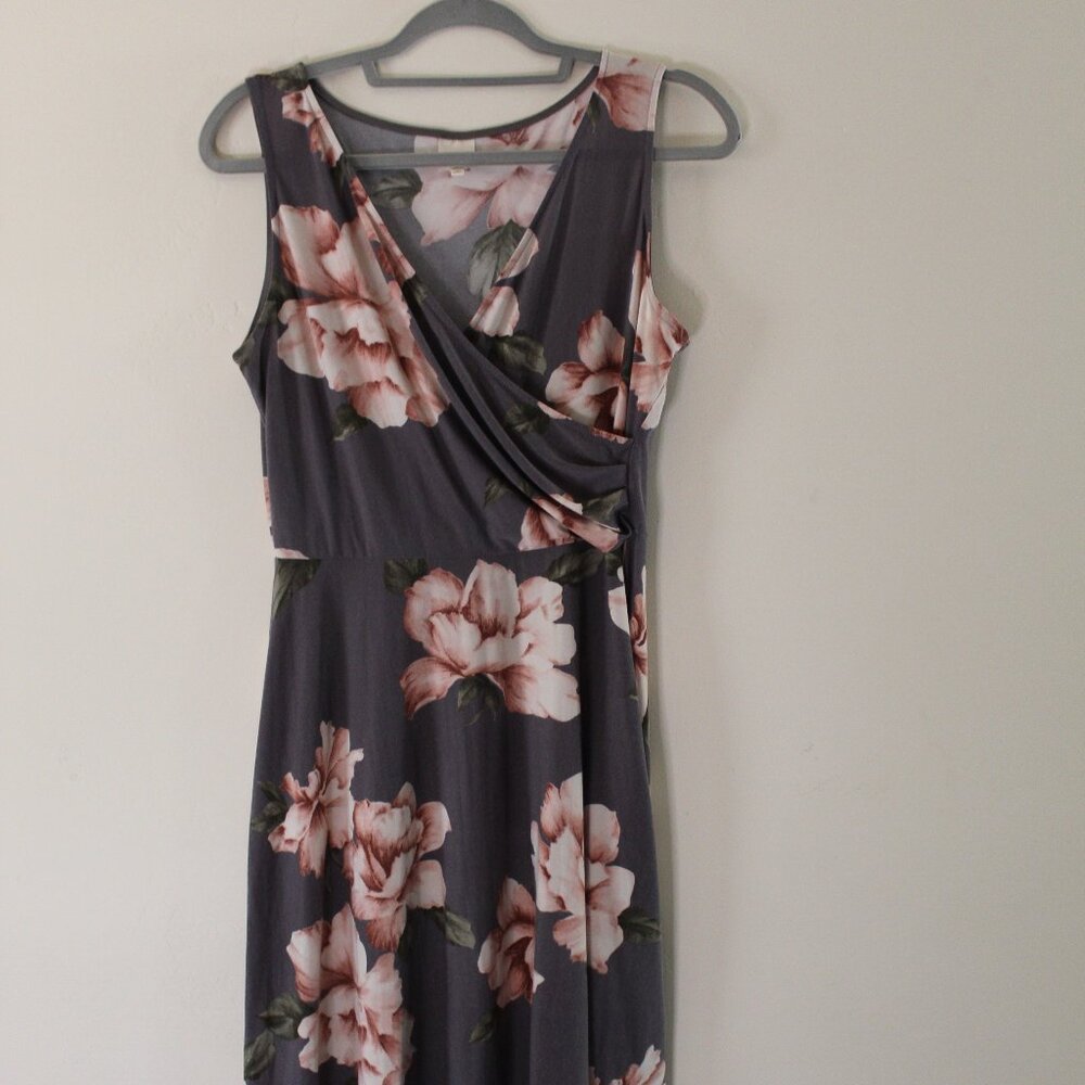 Floral Wrap Dress Size Medium